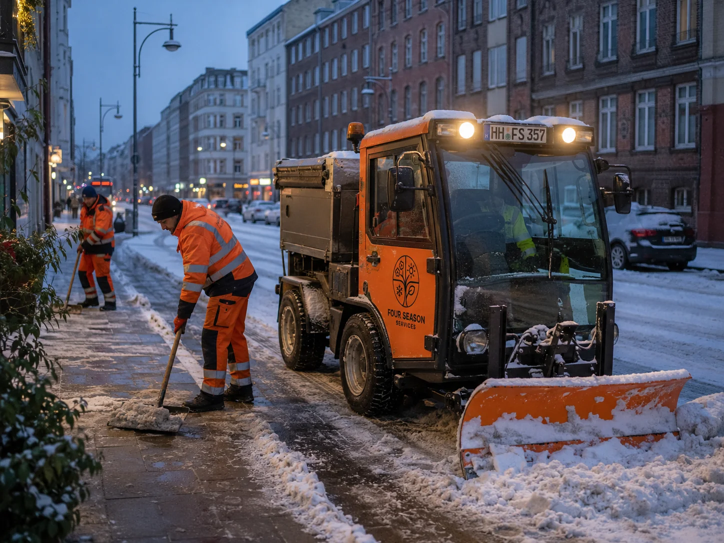 Winterdienst vor Betriebsbeginn: Was Unternehmen in Hamburg vorbereiten sollten